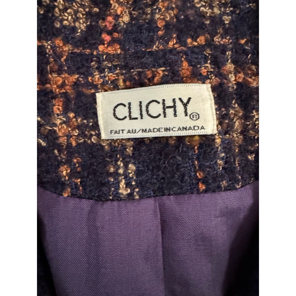 CLICHY Canada Wool Blend Blazer Jacket Officewear 8 - Picture 3 of 4
